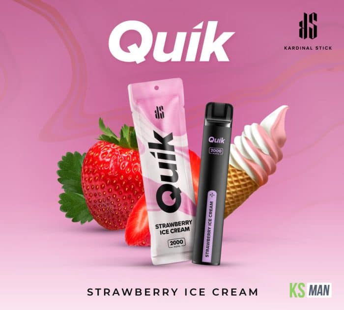 KS Quik 2000 Puffs กลิ่น ice cream