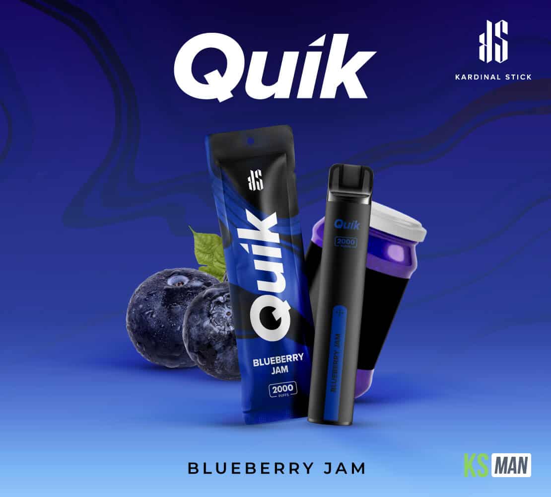 KS Quik 2000 Puffs กลิ่น blueberry jam