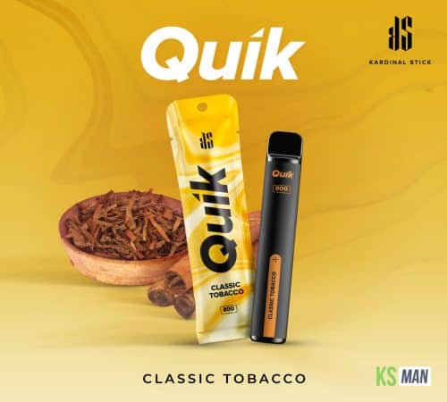 KS Quik 2000 Puffs กลิ่น classic tobacco
