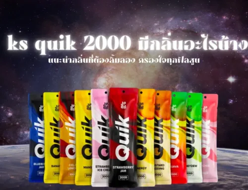 ks quik 2000 มีกลิ่นอะไรบ้าง แนะนำกลิ่นที่ต้องลิ้มลอง ครองใจทุกฟิลสูบ
