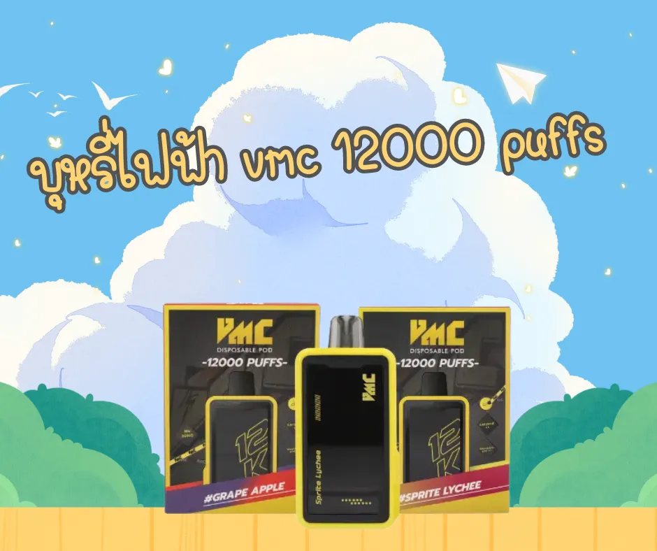 บุหรี่ไฟฟ้า vmc 12000 puffs